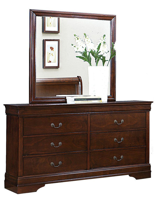 Mayville Mirror in Brown Cherry 2147-6