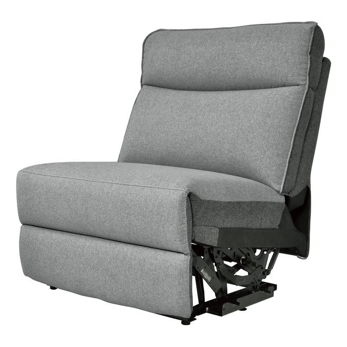 Maroni Armless Chair in Dark Gray/Light Gray 8259-AC image