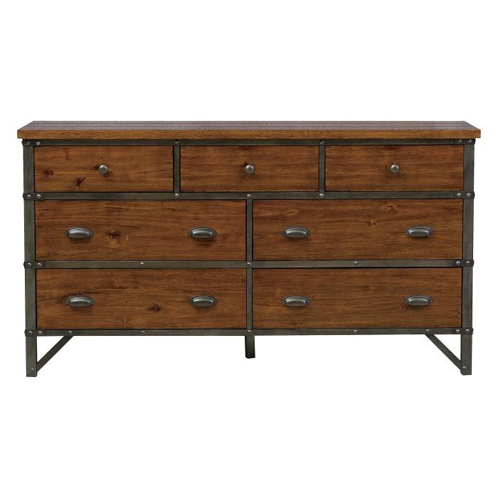 Holverson Dresser in Rustic Brown & Gunmetal 1715-5 image