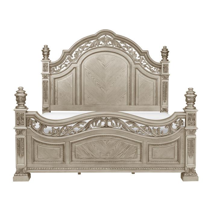 Catalonia Queen Poster Bed in Platinum Gold 1824PG-1* image