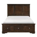 Eunice Queen Platform Bed with Footboard Storage in Espresso 1844DC-1* image