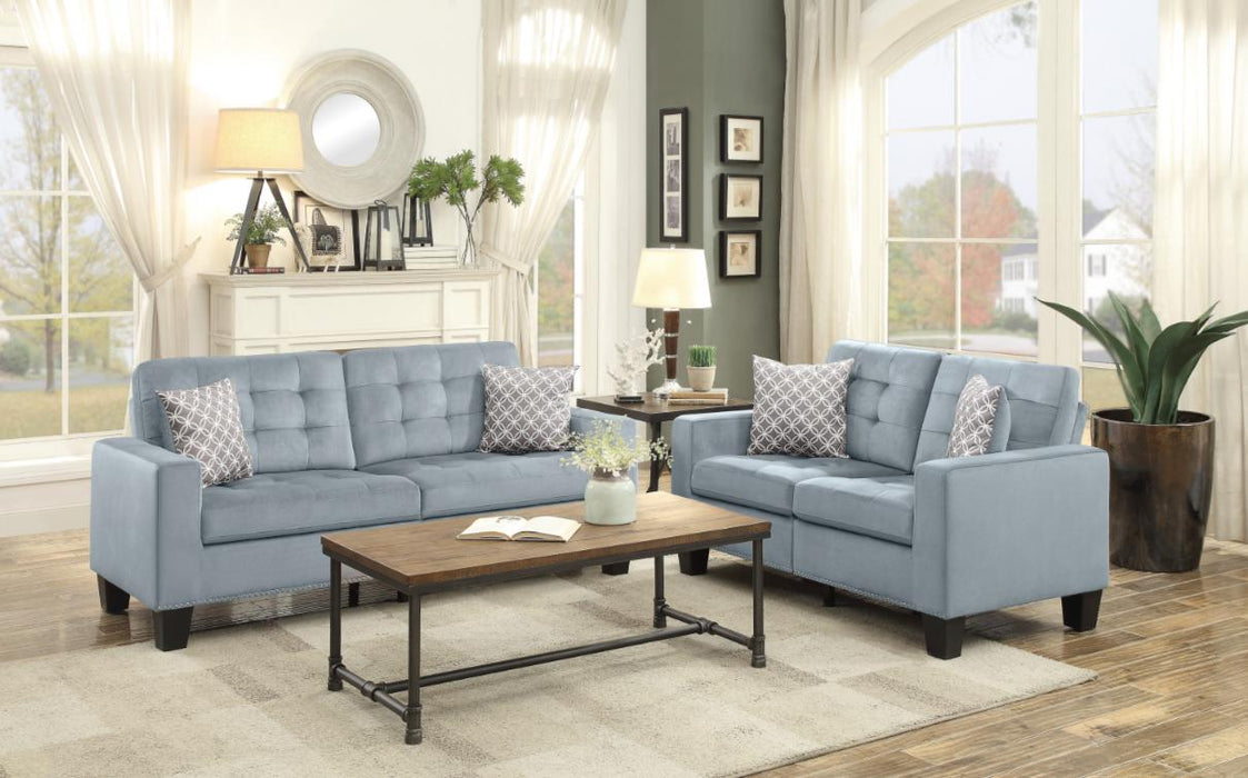 Lantana Loveseat in Gray 9957GY-2