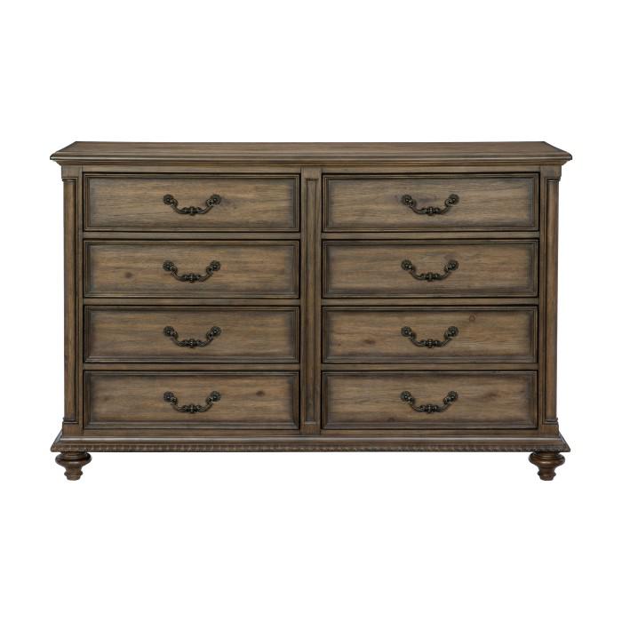 Rachelle 8 Drawer Dresser in Weathered Pecan 1693-5 image