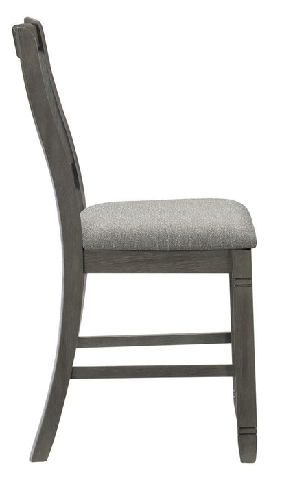 Granby Counter Height Chair in Antique Gray (Set of 2)