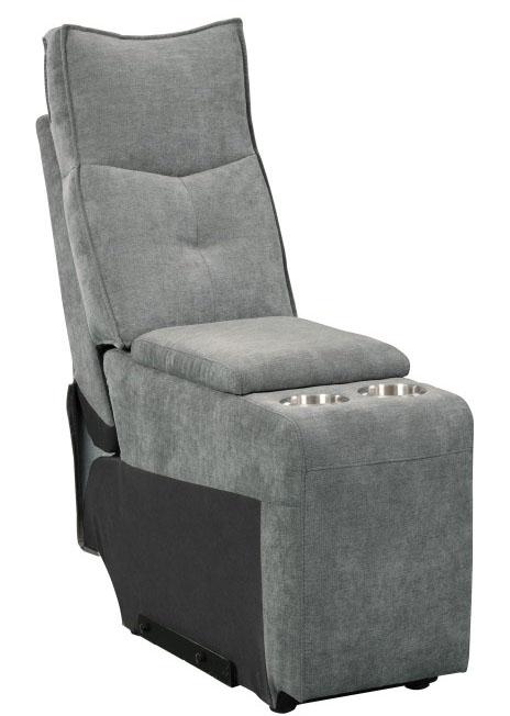 Tesoro Power Double Reclining Loveseat in Dark Gray