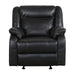 Jude Glider Recliner Chair in Black 8201BLK-1 image