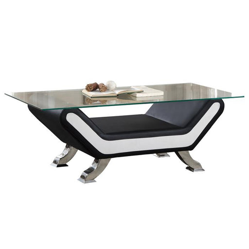 Veloce Cocktail Table in Black/Ivory 8219-30 image