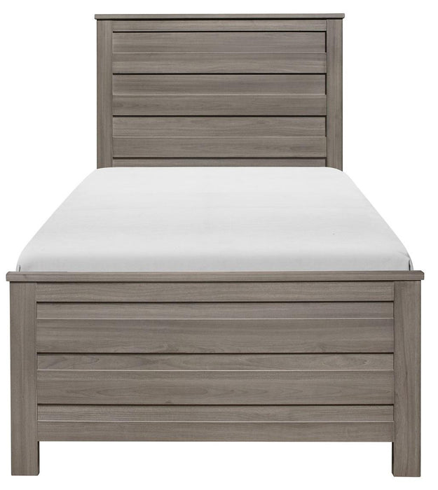 Waldorf Twin Panel Bed in Dark Gray 1902T-1*