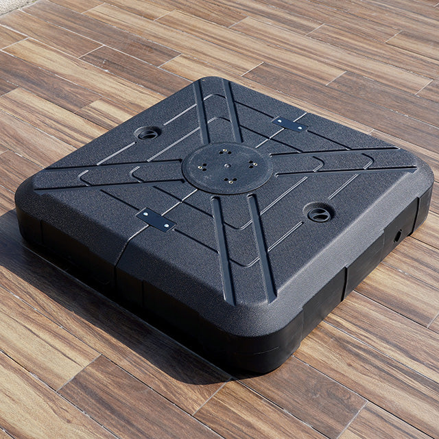 Hero 10 Ft Square Umbrella W/ Double Top + 37" Large Base