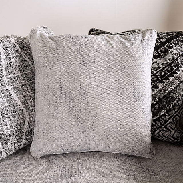 EIMEAR Swivel Chair, Off-White/Black