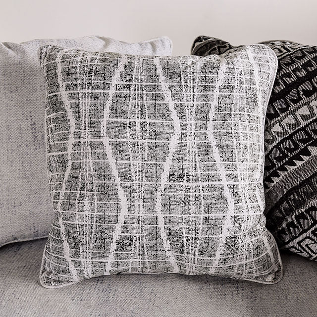 EIMEAR Swivel Chair, Off-White/Black